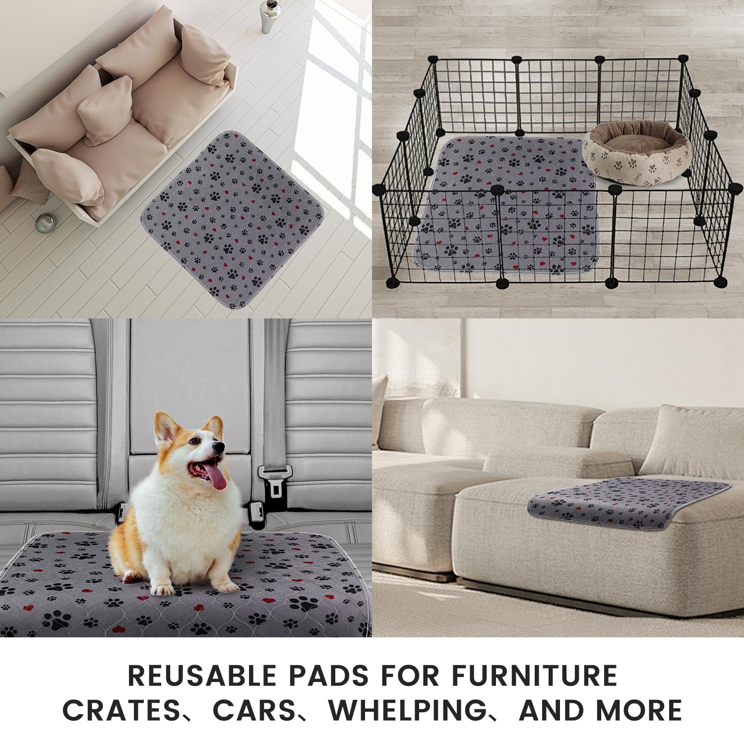 ESWIN tapis plié dans sac pour voyage donnant confort au chien