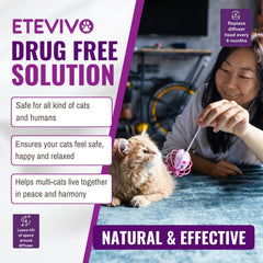 ETE VIVO diffuseur branché en salon créant atmosphère calme pour le chat