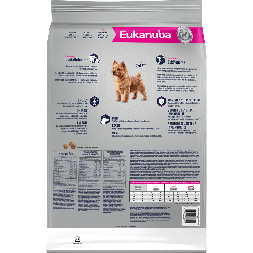 Eukanuba croquette en S visible pour action anti-tartre et nettoyage