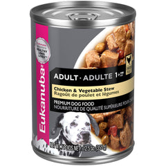 Eukanuba boîte face montrant l'étiquette et bénéfice nutritionnel