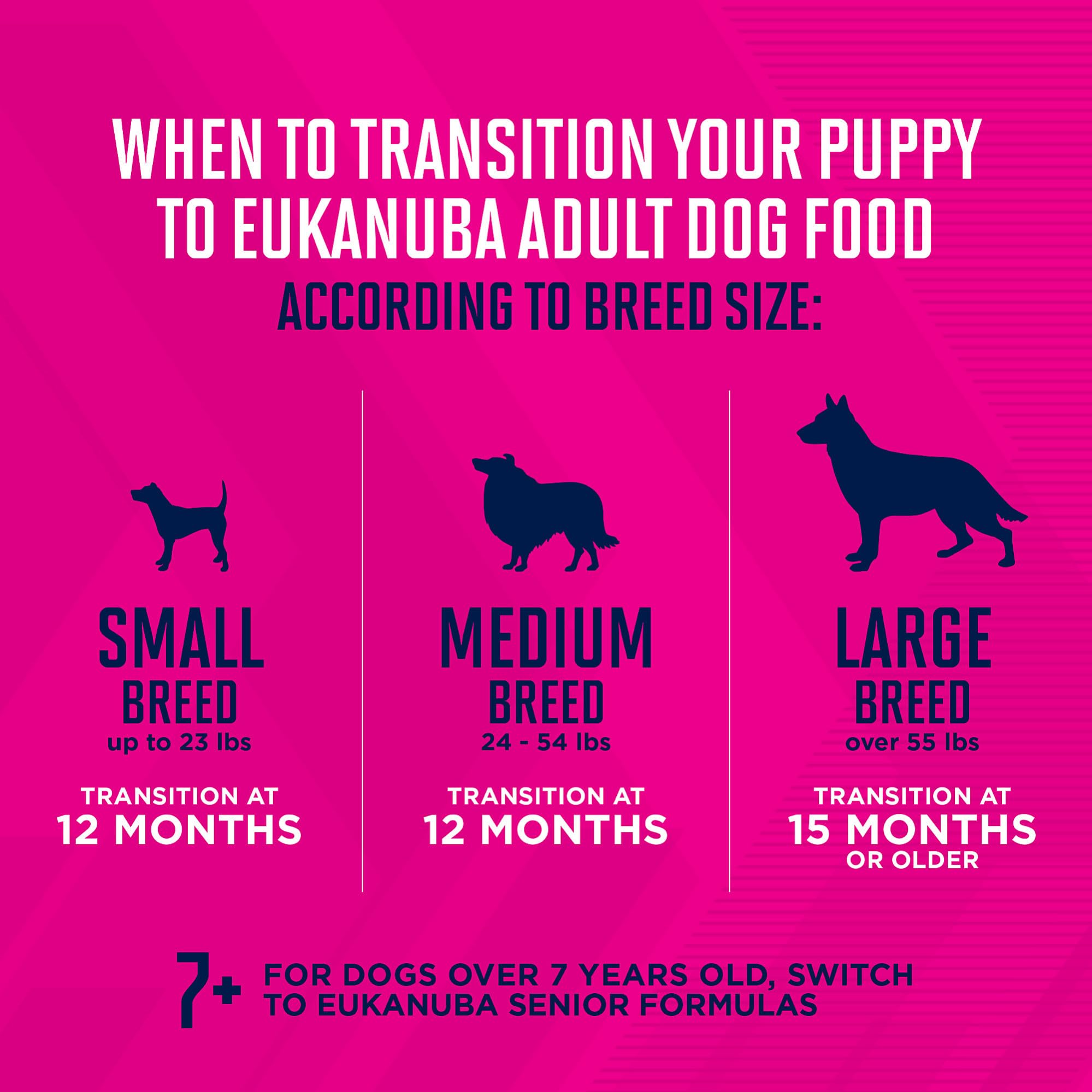 Eukanuba boîte à côté d'un objet pour comparaison de taille et portion