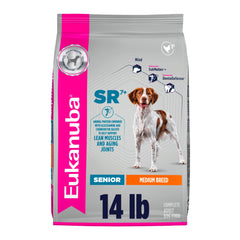 Eukanuba sachet avant montrant l’étiquette et bénéfice nutritionnel