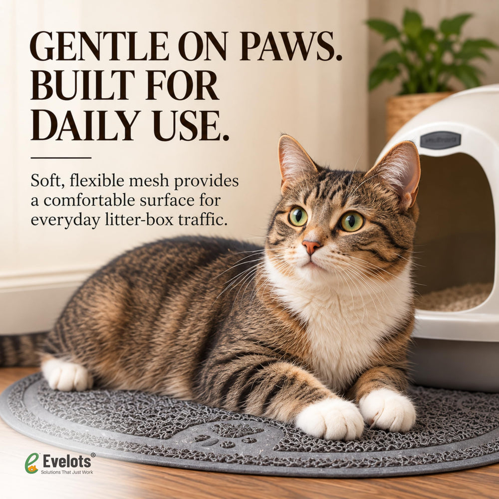 Evelots chat sur tapis confort pour pattes délicates