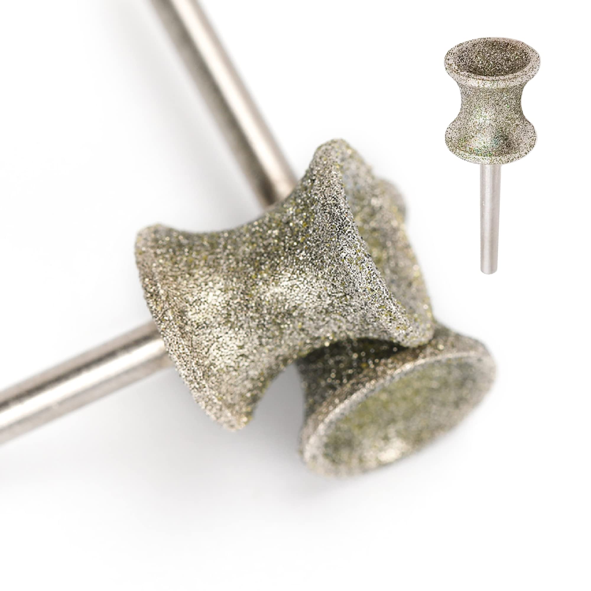 Evrblock embout diamanté face avant montrant la forme concave et précision