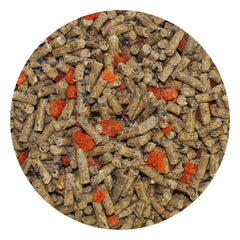 Exotic Nutrition bol en cage illustrant portion quotidienne et appétence
