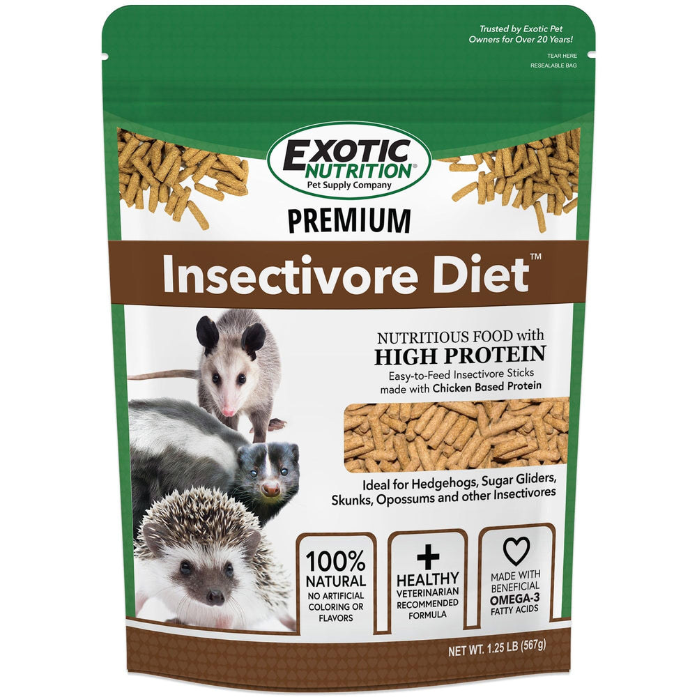 Exotic Nutrition paquet avant montrant l'étiquette et bénéfice d'une alimentation complète