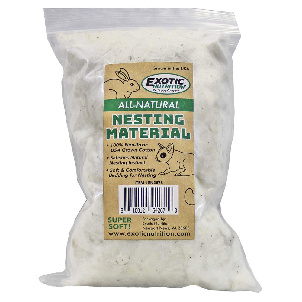Exotic Nutrition emballage avant montrant le coton naturel et l'usage sécurisé