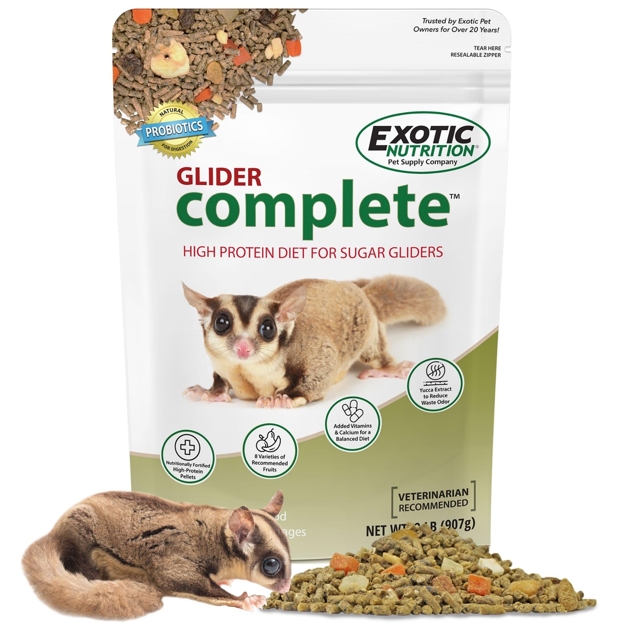 Exotic Nutrition emballage avant du Glider Complete montrant produit pratique