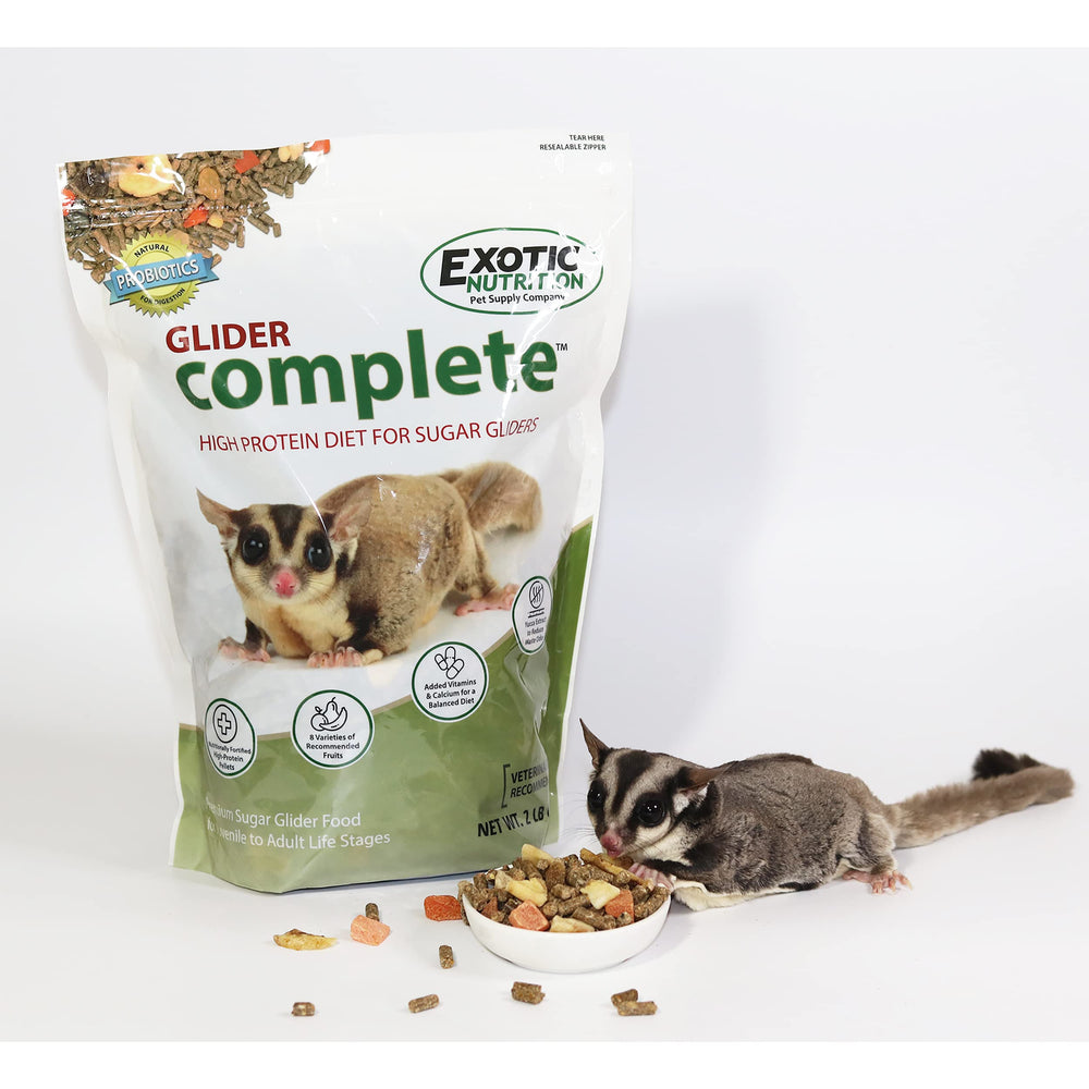 Exotic Nutrition gros plan sur les granulés riches en protéines et texture appétente