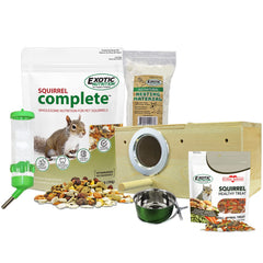 Exotic Nutrition pack complet pour écureuils, met tout le nécessaire pour démarrer