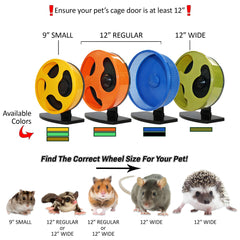 Exotic Nutrition roue Silent Runner fixation sur cage facilitant l'installation sûre