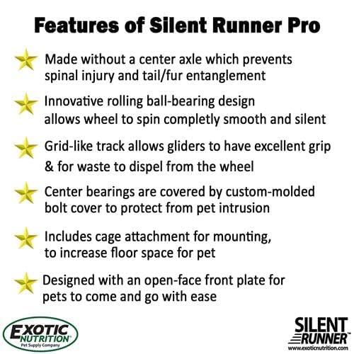Exotic Nutrition Silent Runner Pro entrée ouverte facilitant accès sécurisé de l'animal