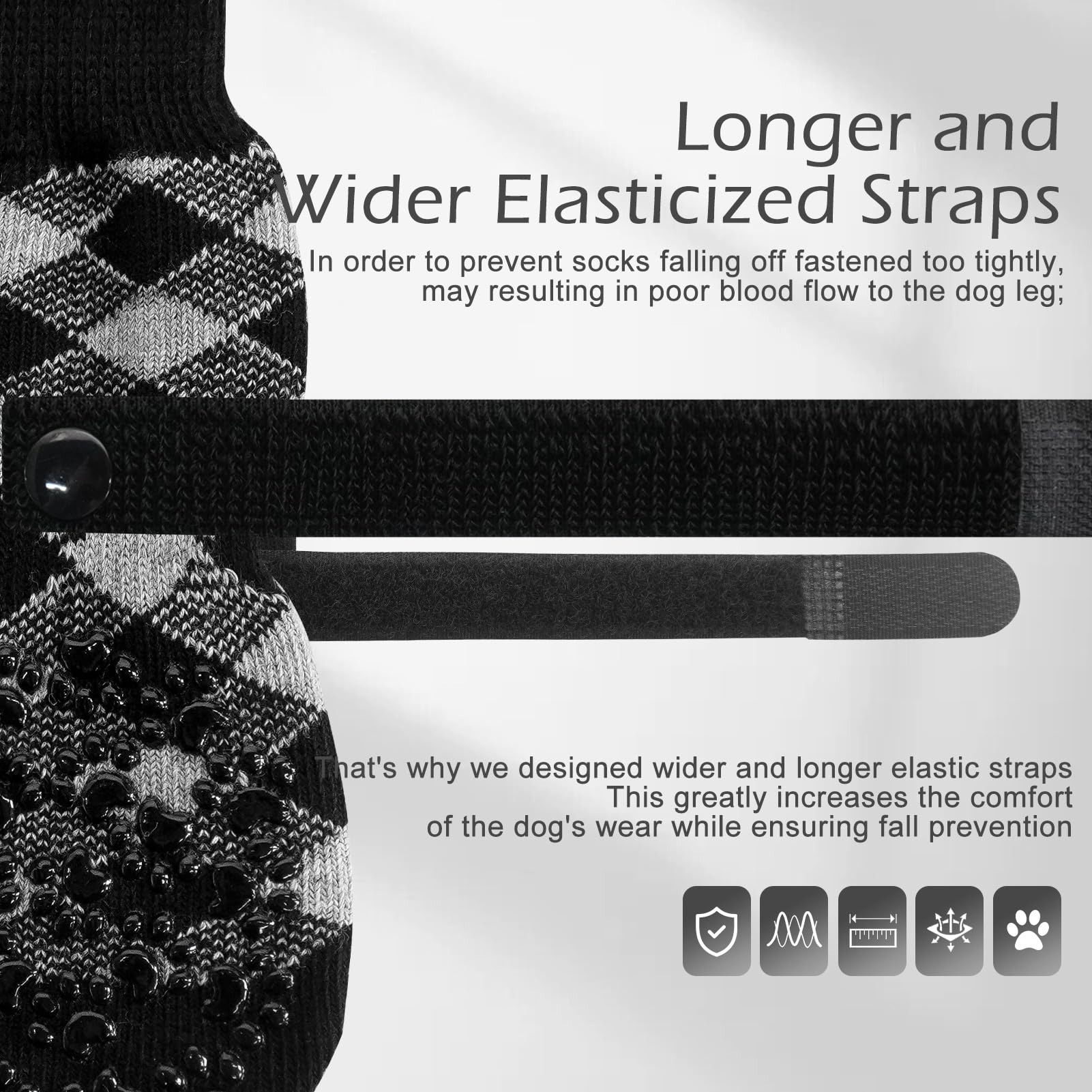 EXPAWLORER chien portant chaussette en promenade réduisant léchage