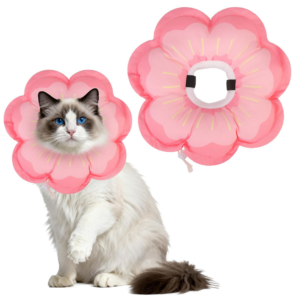 EXPAWLORER collier face avant rose montrant protection confortable