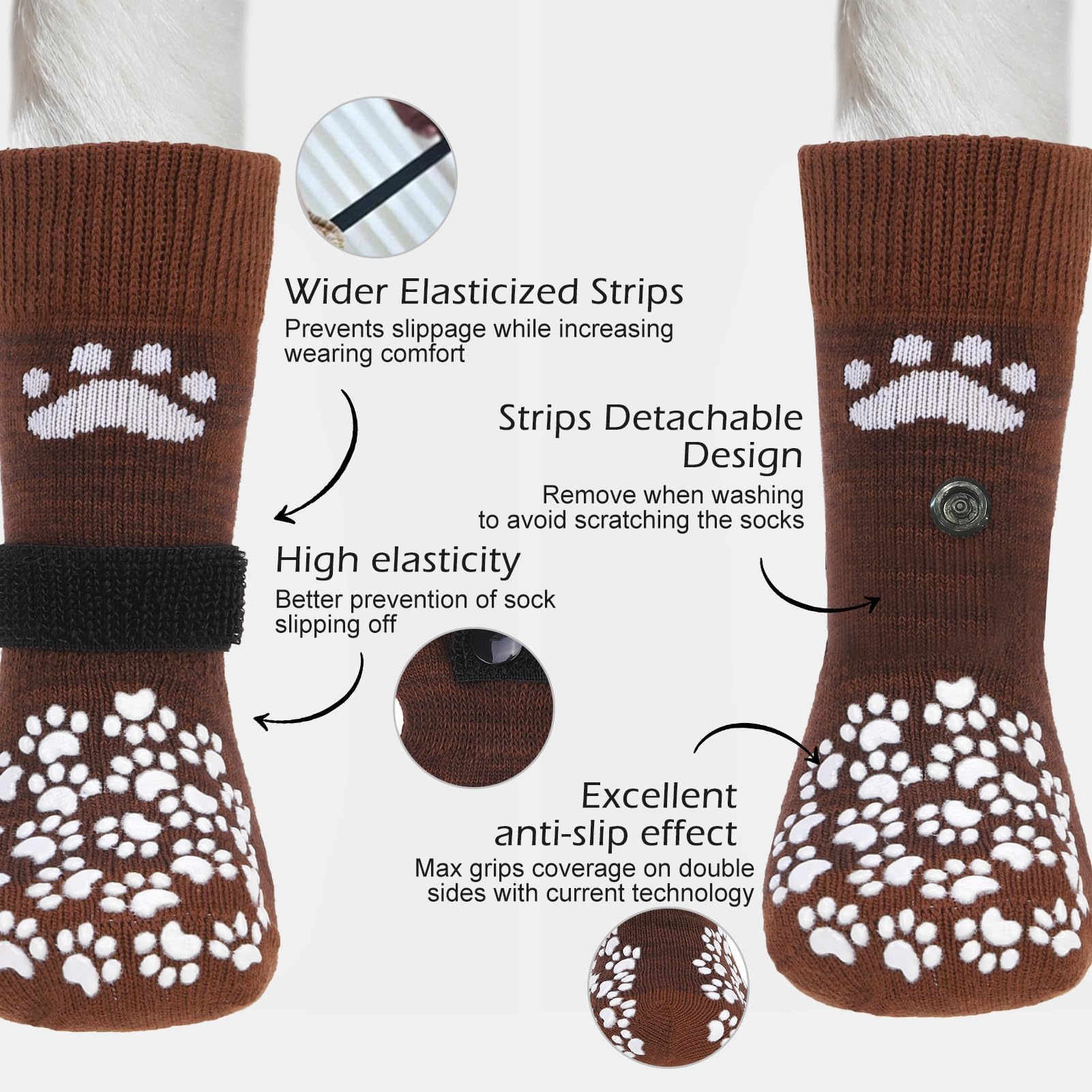 EXPAWLORER semelle gros plan avec grip antidérapant protecteur