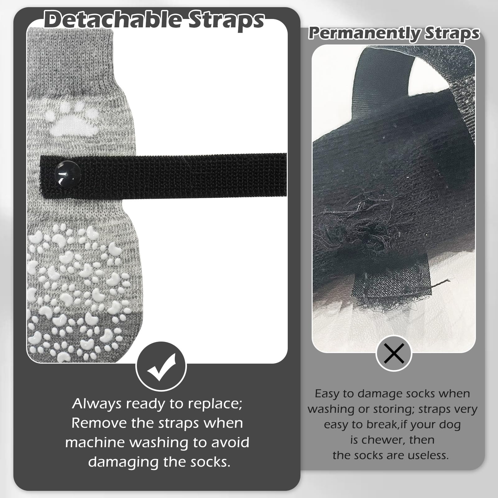 EXPAWLORER chaussettes portées sur chien pour stabilité et protection intérieure
