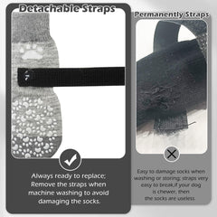 EXPAWLORER chaussettes portées sur chien pour stabilité et protection intérieure