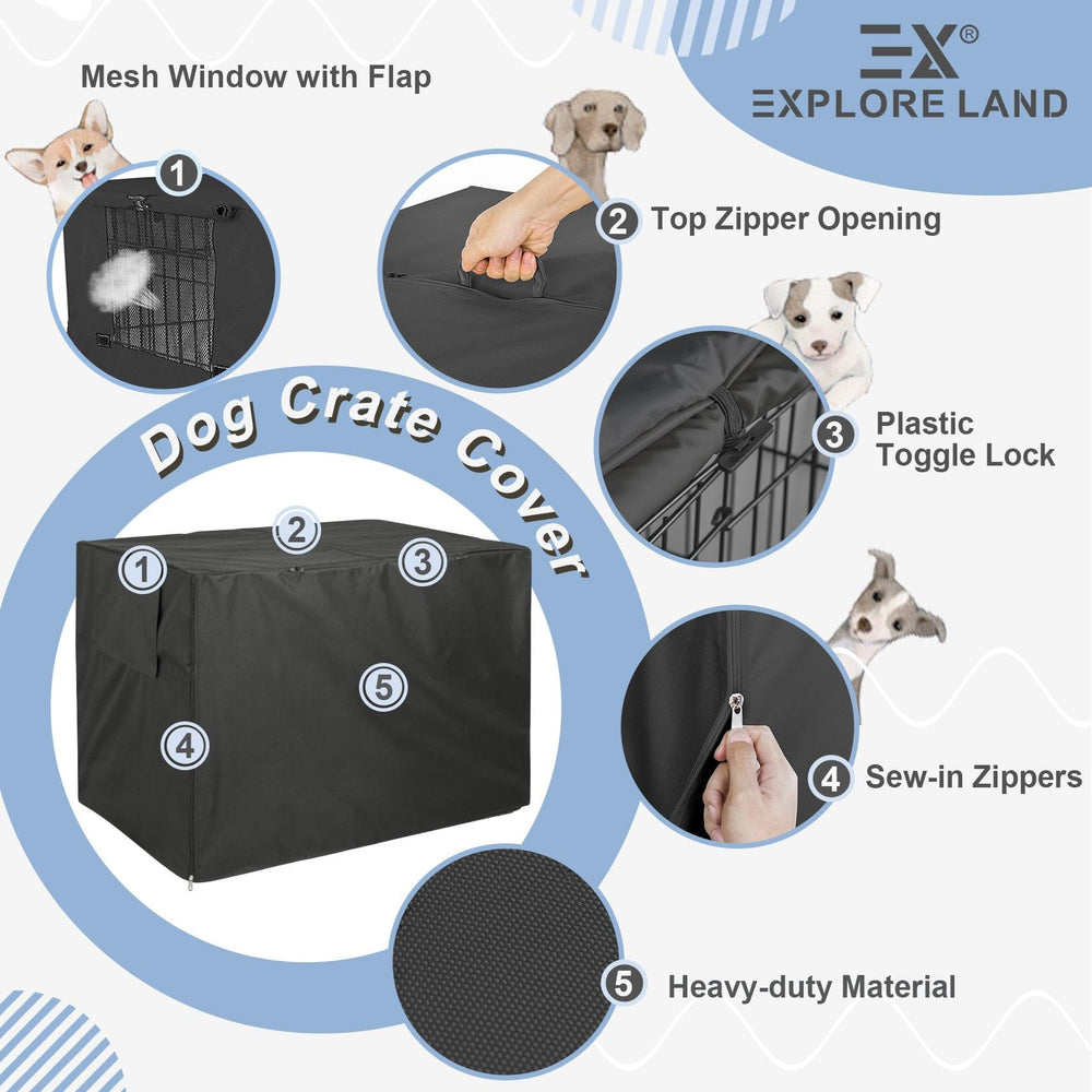 Explore Land fenêtre en maille ventilée ajustable pour circulation d'air
