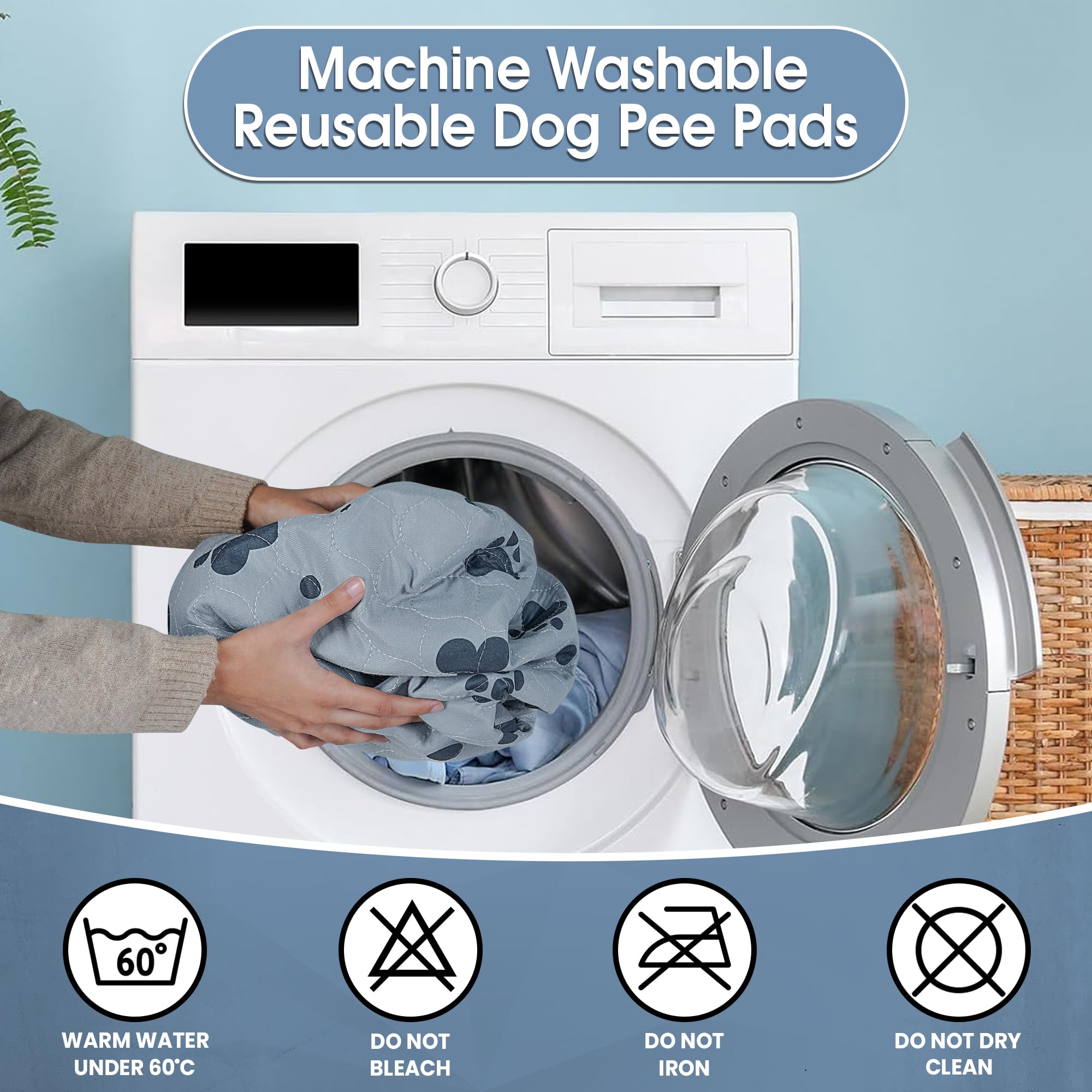 EXPOWEX tapis plié prêt pour lavage, entretien pratique et réutilisable