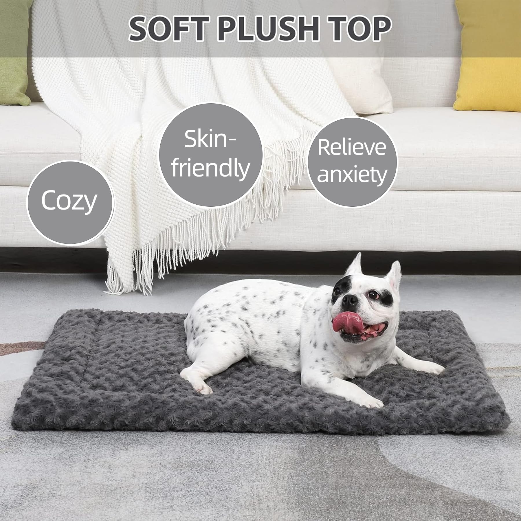 Exsnugy tapis posé dans une caisse offrant un repos stable et sécurisé