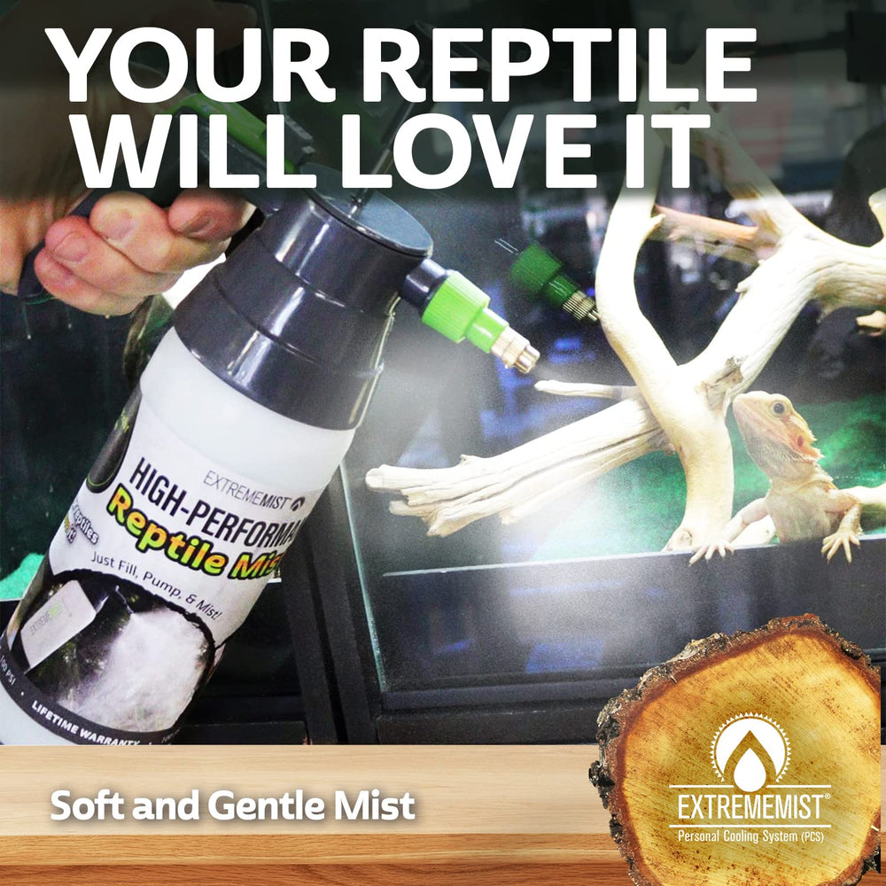 ExtremeMist utilisé sur un terrarium, création d'un microclimat bénéfique pour reptiles