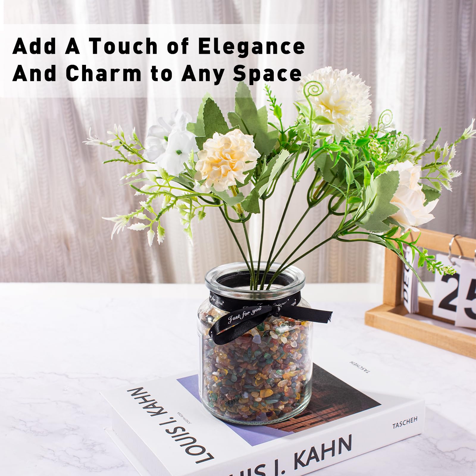 EZEELAI chips dans un vase transparent offrant une décoration lumineuse
