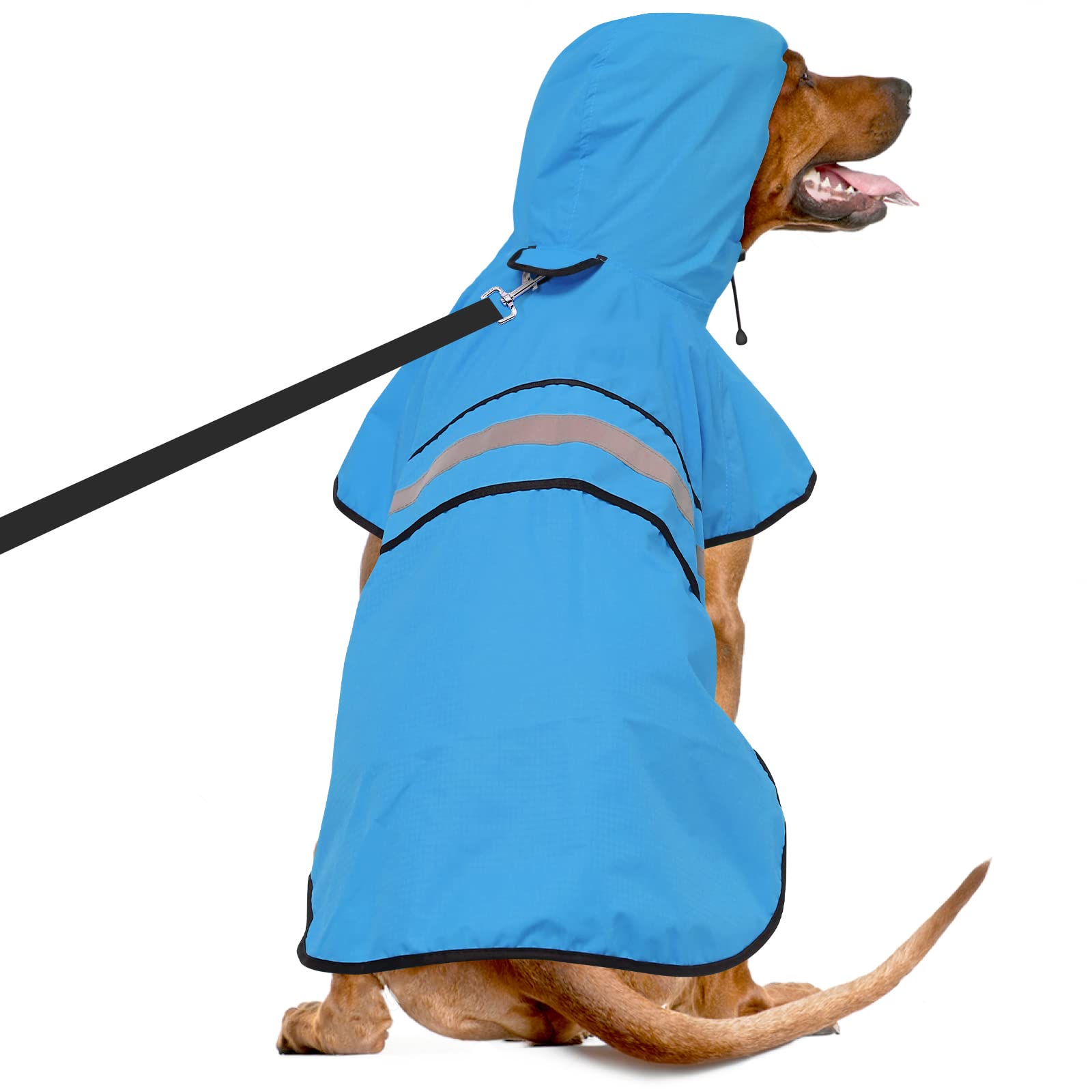 Ezierfy chien porte le manteau en promenade sous la pluie, protection active