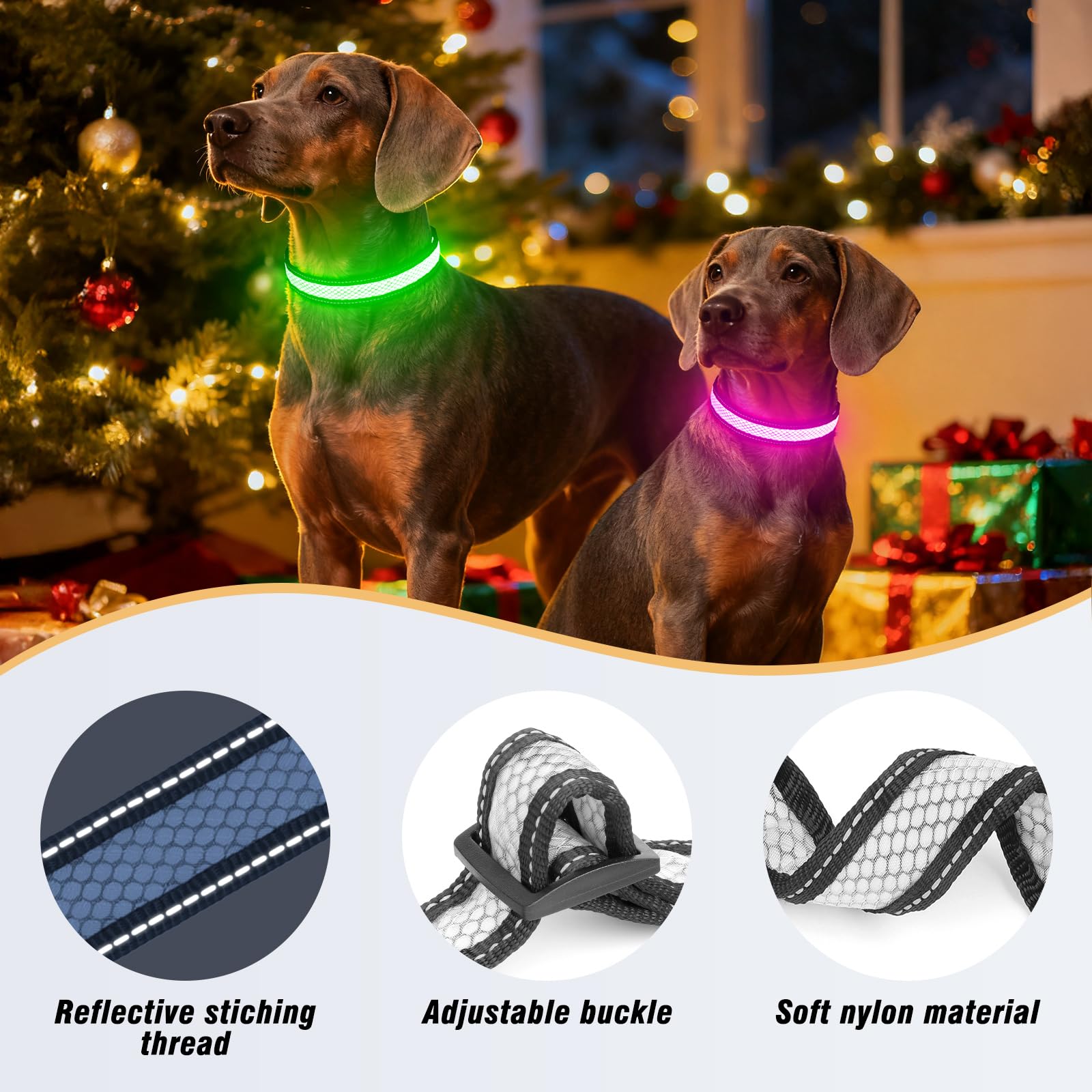 Ezierfy collier gros plan sur le nylon durable offrant confort et résistance