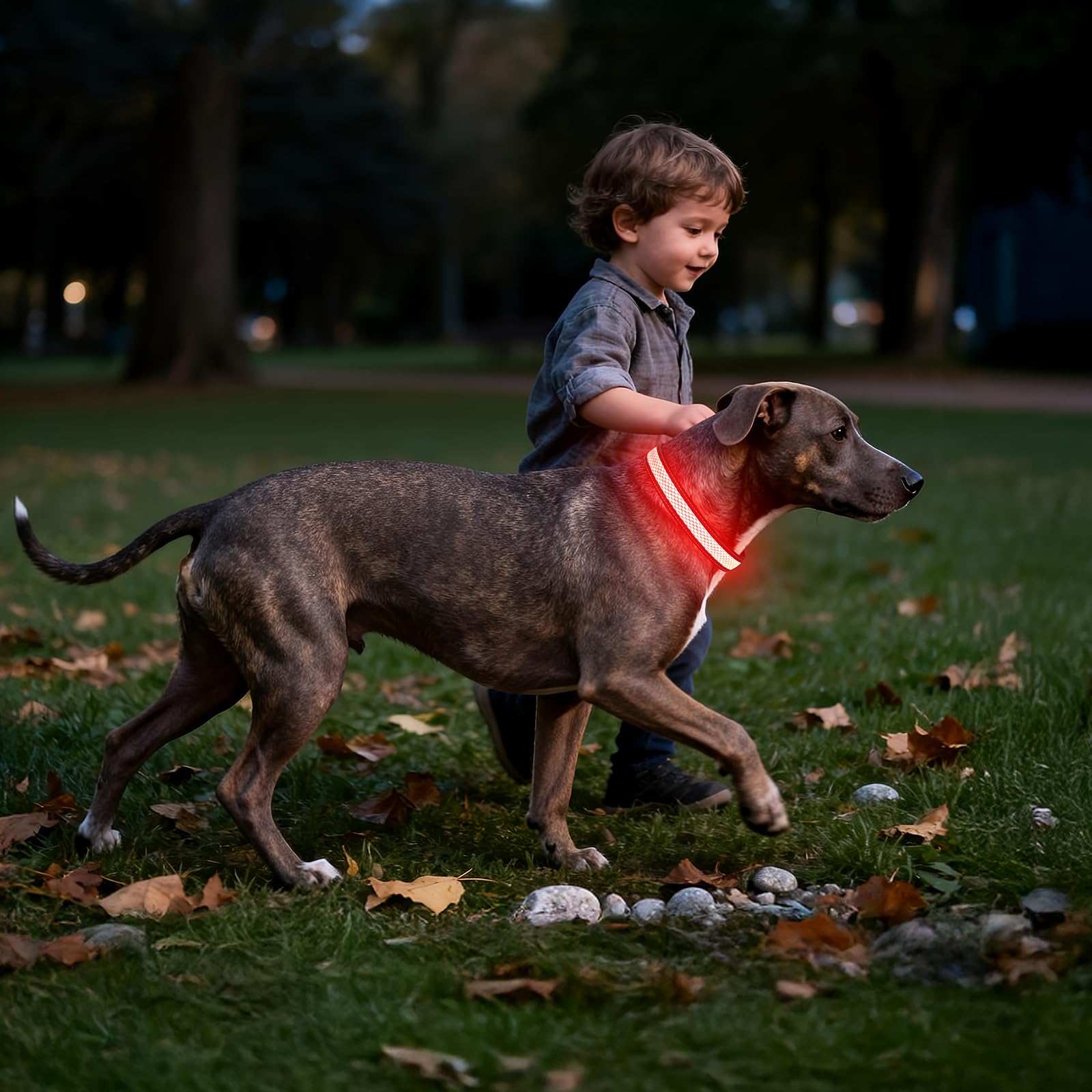 Ezierfy collier affichant plusieurs modes lumineux multicolores pour choix