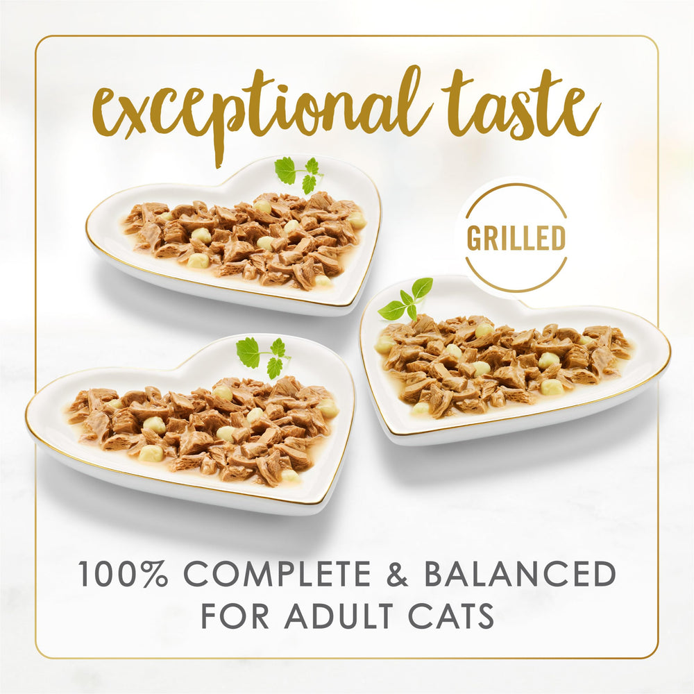 Fancy Feast servi dans une assiette pour chat, attractivité du repas