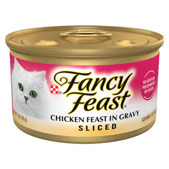 Fancy Feast avant-boîte montrant le pack pratique et gain de temps