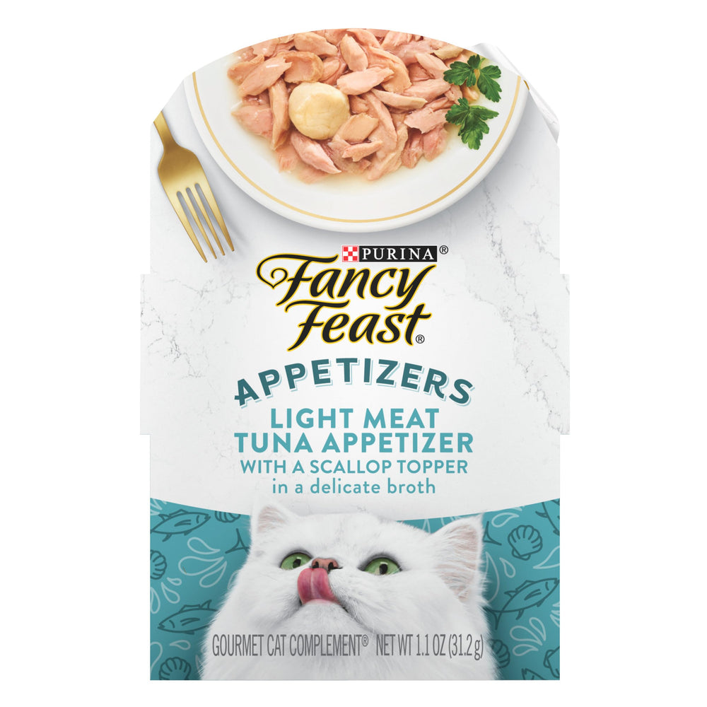 Fancy Feast barquette face avant montrant l’emballage pratique et l’appétence