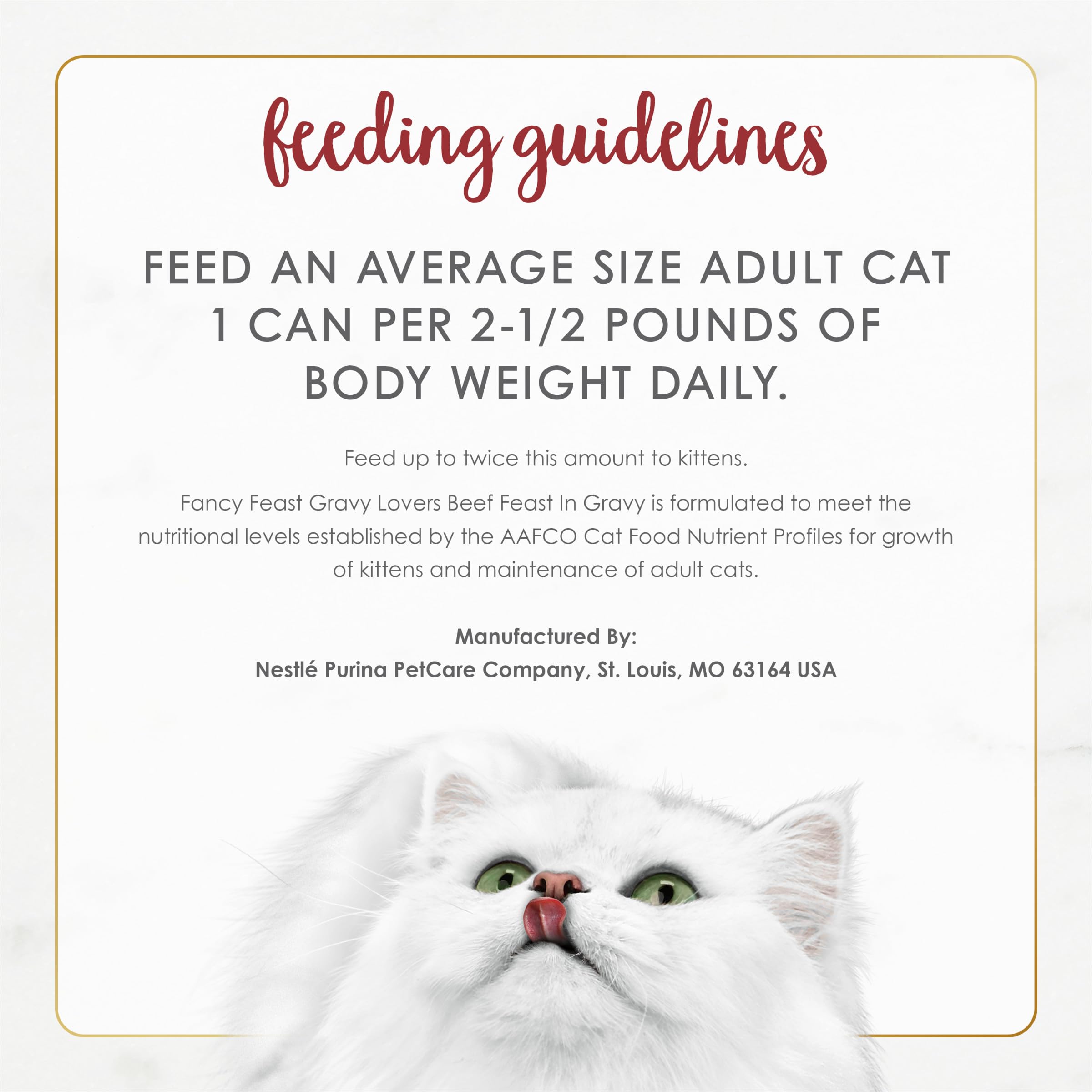 Fancy Feast pack de 24 conserves montrant quantité et conservation pratique