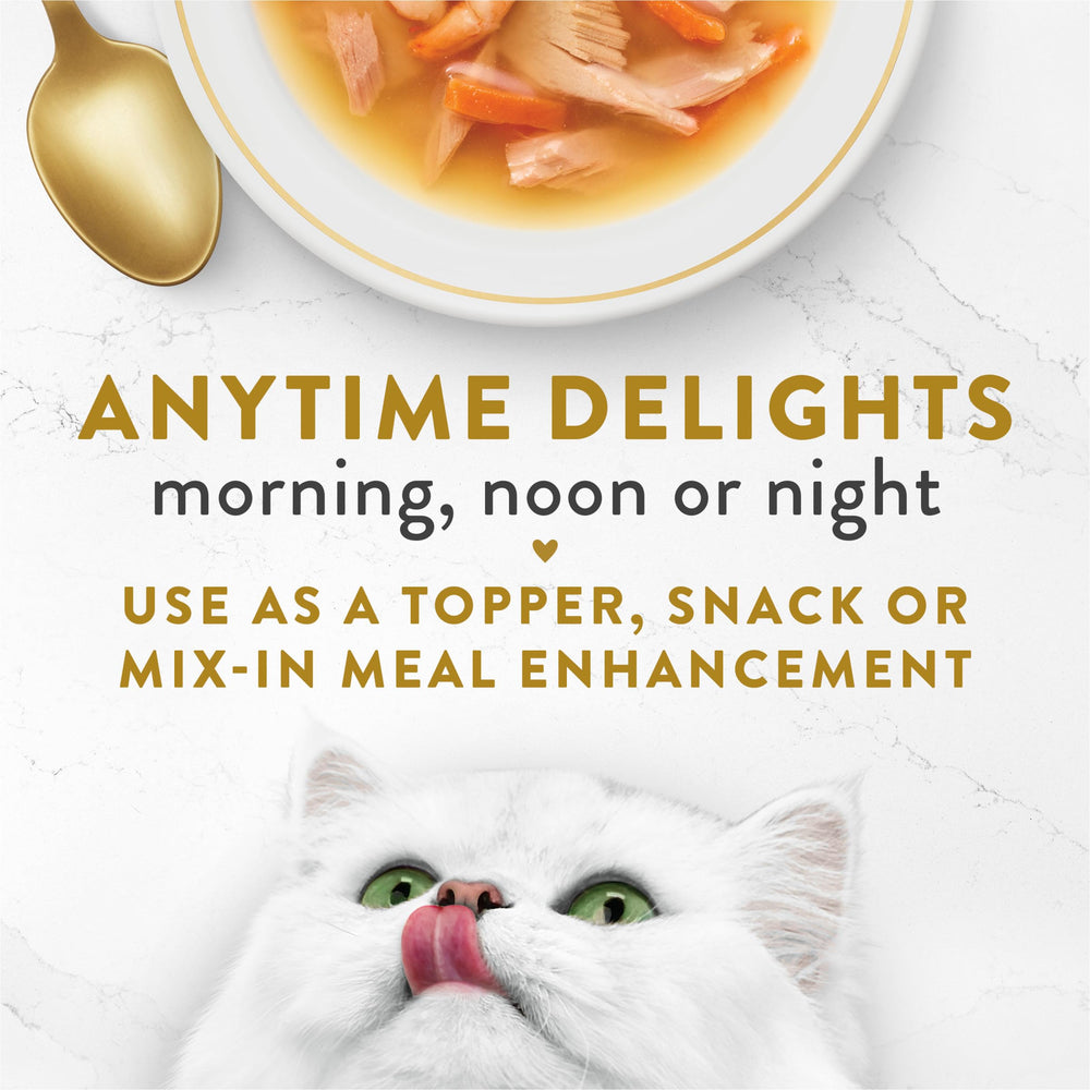 Fancy Feast gamelle avec broths ajoutant hydratation et goût