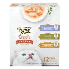 Fancy Feast sachet devant montrant l’étiquette et l’appétence