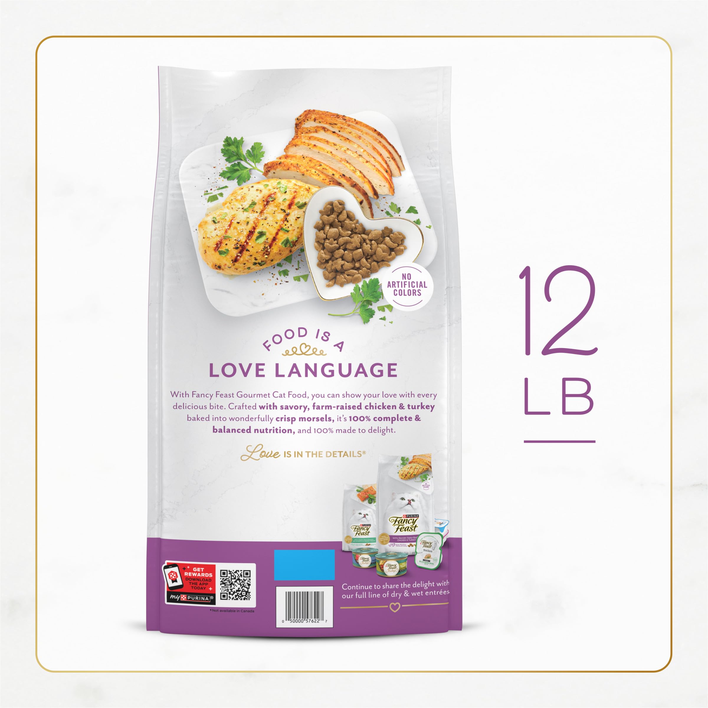 Fancy Feast chat mangeant indiquant acceptation et plaisir