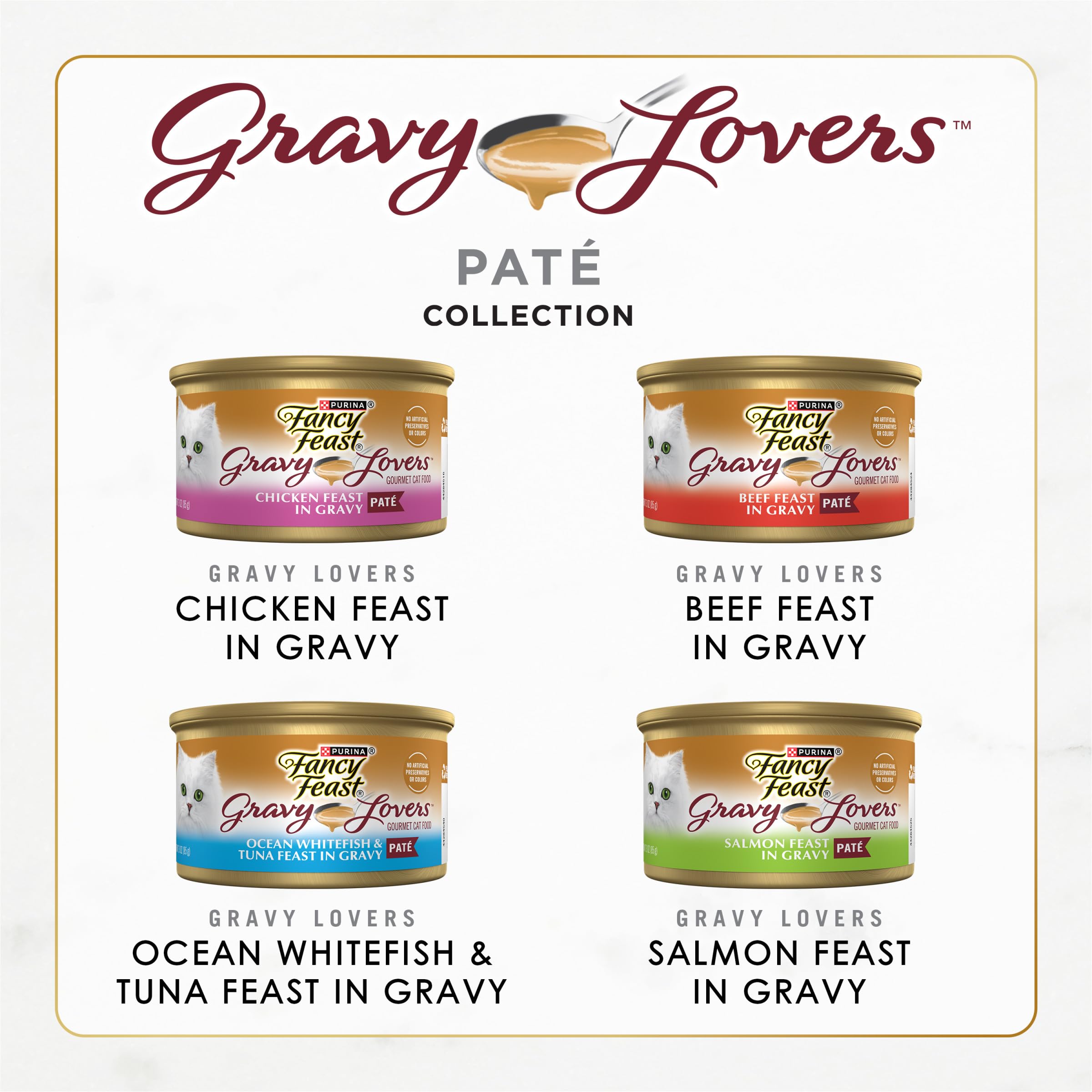 Fancy Feast conserve ouverte montrant texture pâté et appétit