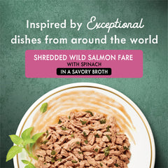Fancy Feast gros plan saumon effiloché pour saveur naturelle