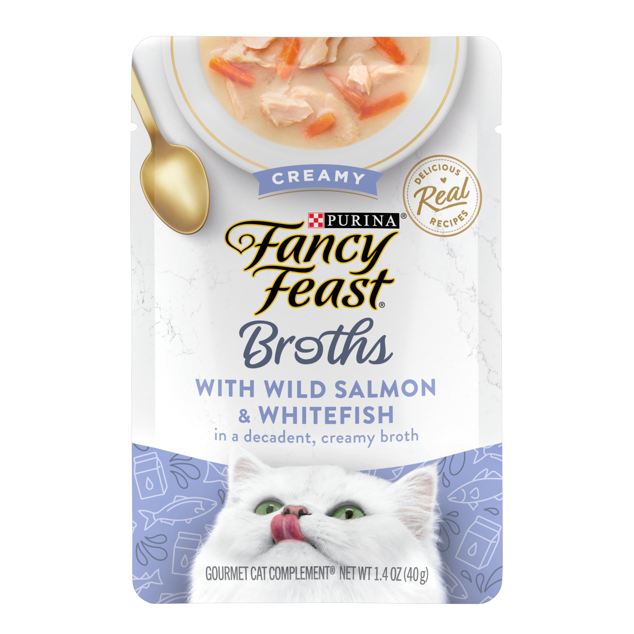 Fancy Feast emballage avant montrant le produit et la variété