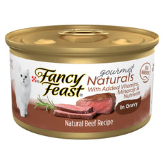 Fancy Feast emballage avant montrant lot de 12 boîtes et qualité