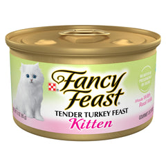 Fancy Feast emballage avant montrant le pack de 24 boîtes et praticité