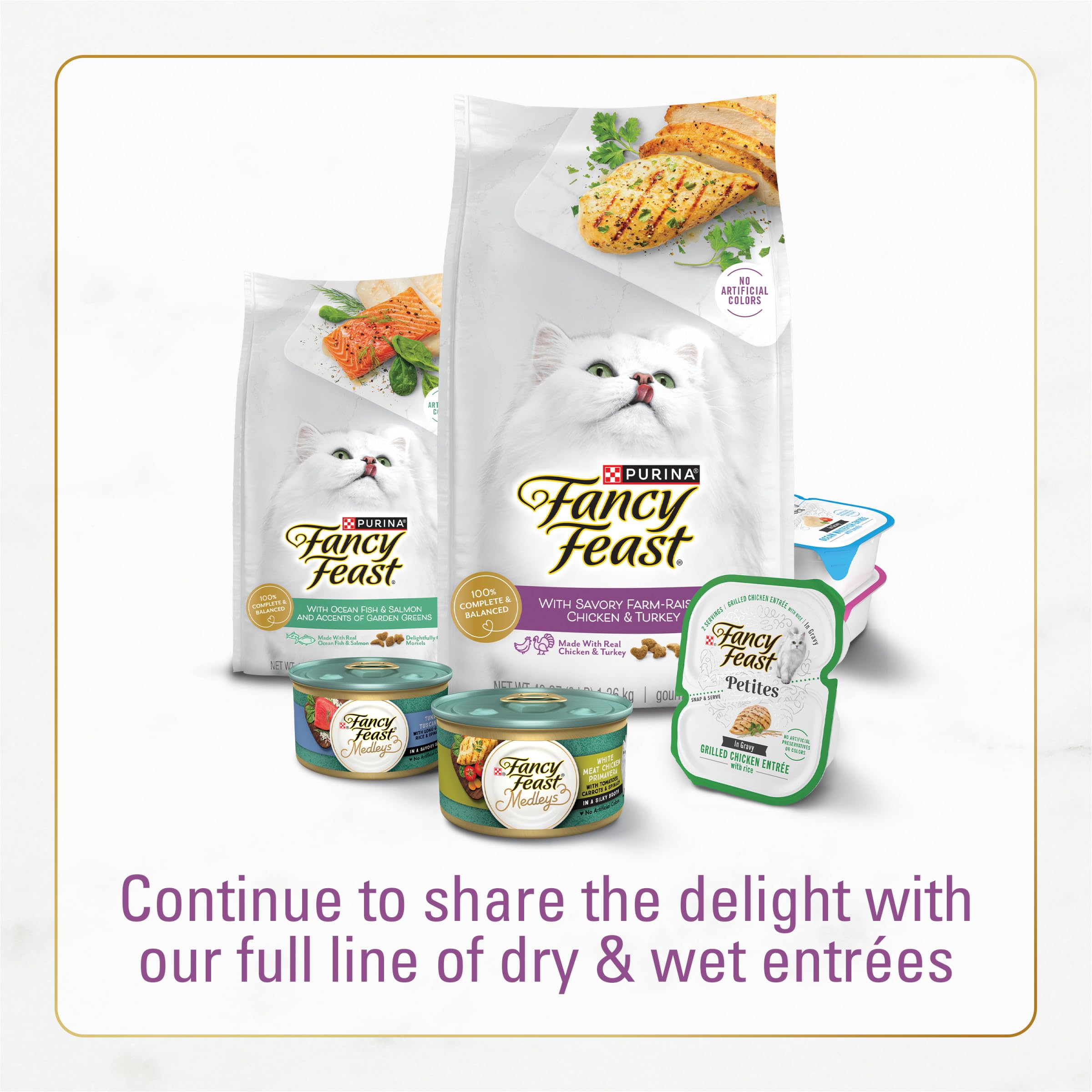 Fancy Feast étiquette nutritionnelle et informations produit visibles