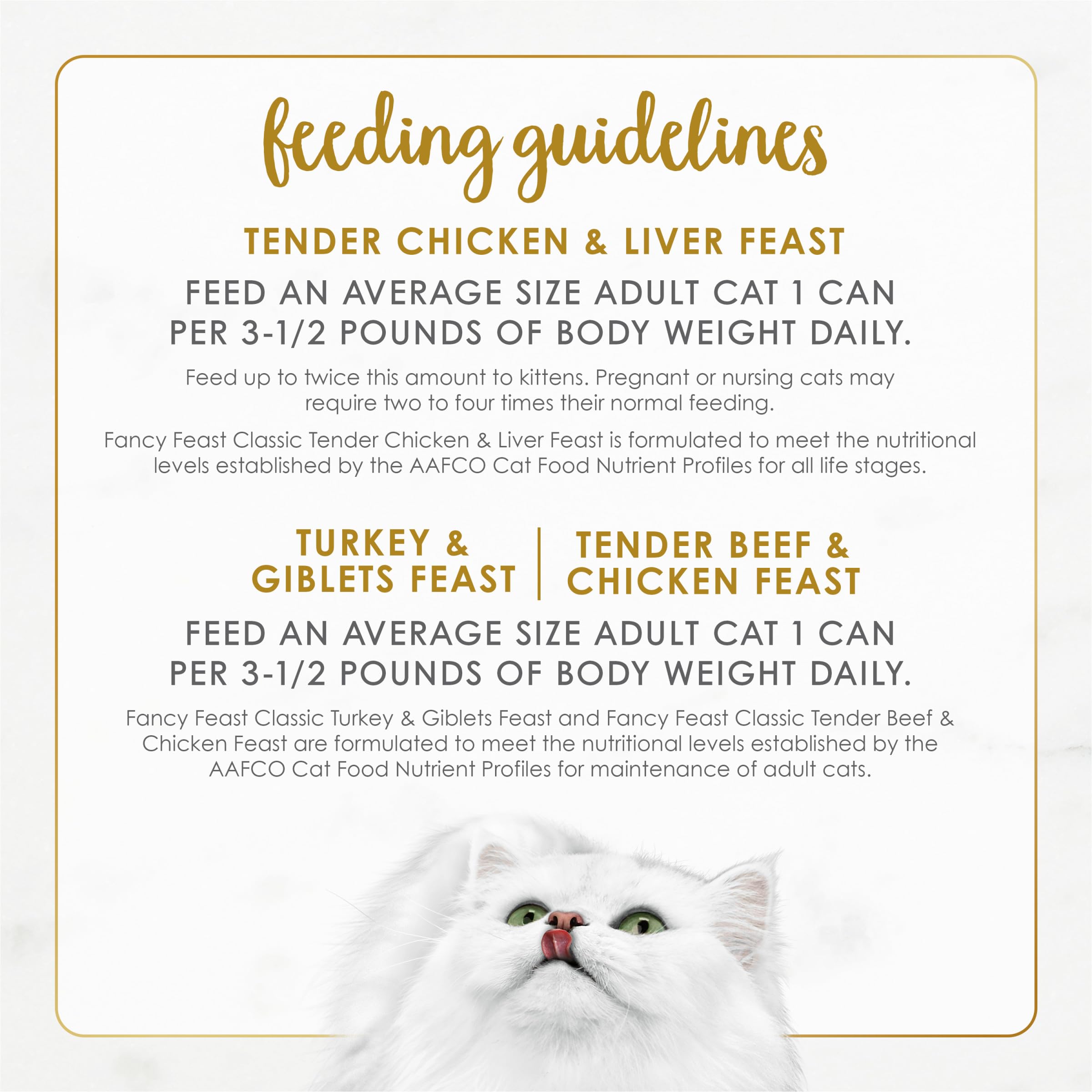 Fancy Feast étiquette ingrédients détaillée, transparence sur la recette