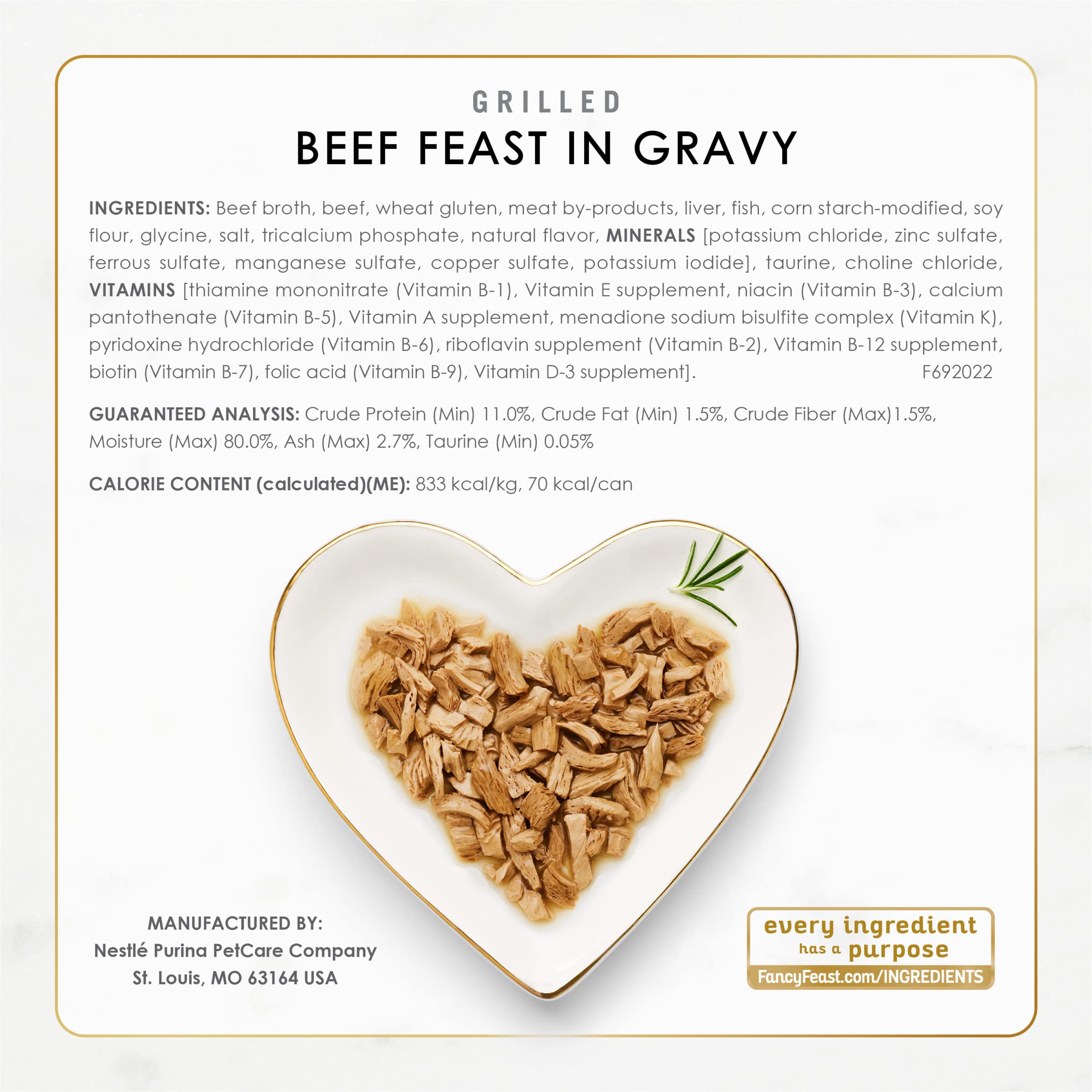 Fancy Feast chat dégustant la pâtée pour encourager l’appétit