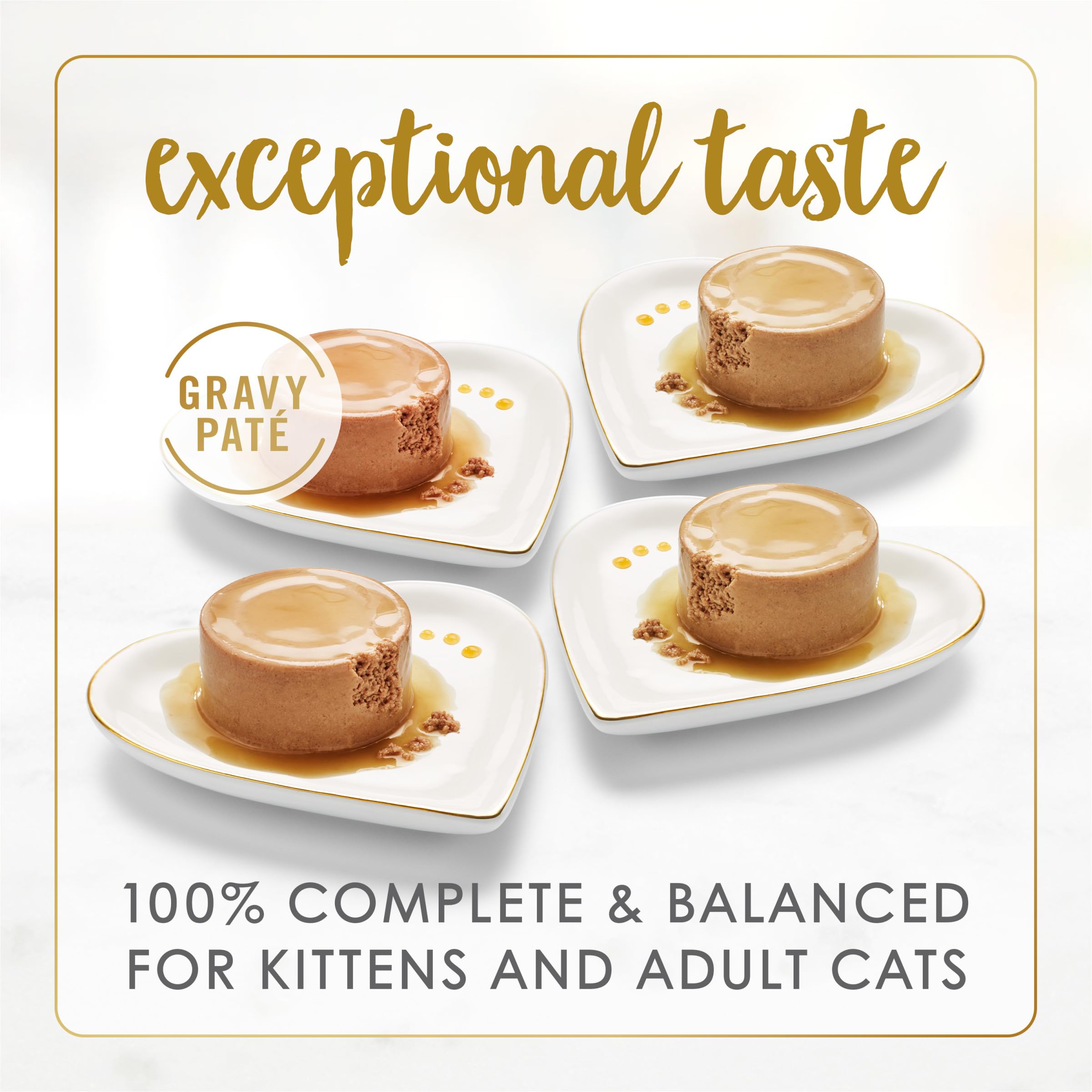 Fancy Feast gros plan de la sauce soulignant goût riche