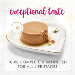 Fancy Feast gros plan sur la texture pâté montrant la tendreté appréciée
