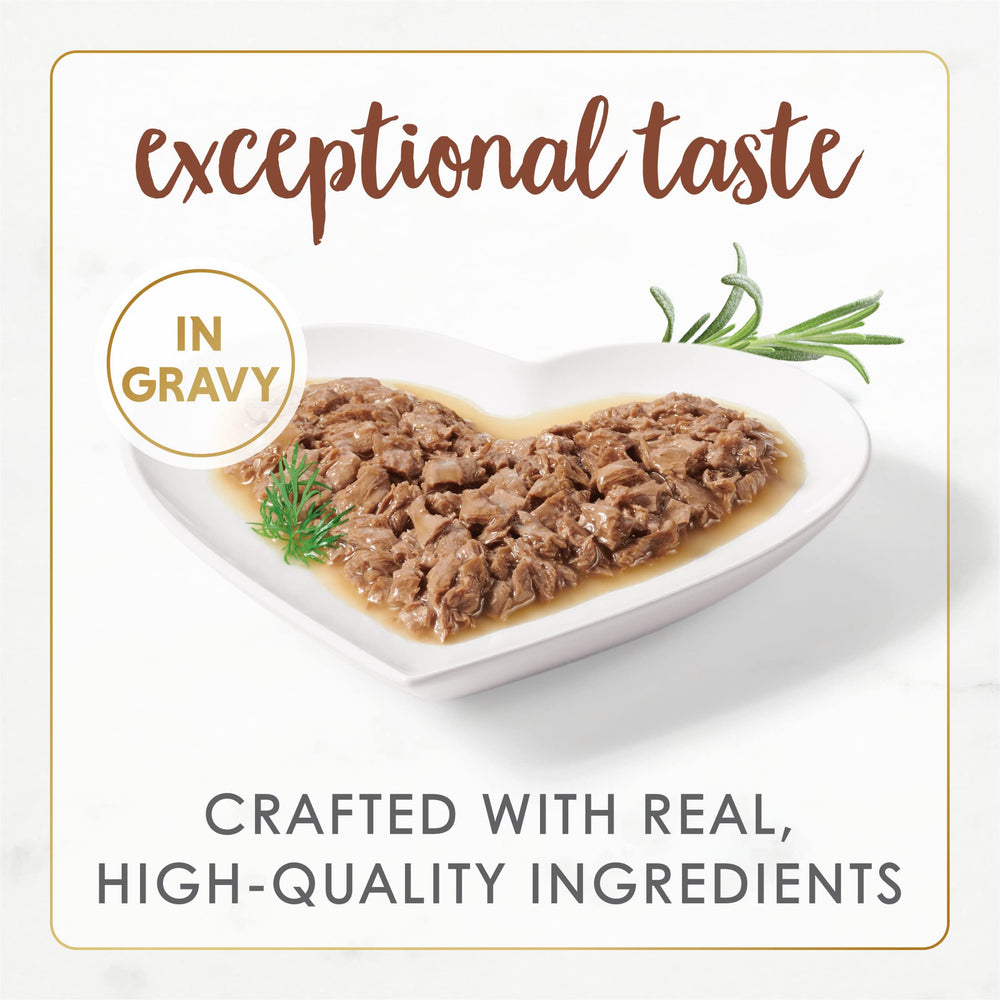 Fancy Feast gros plan texture gravy bénéfice appétence accrue