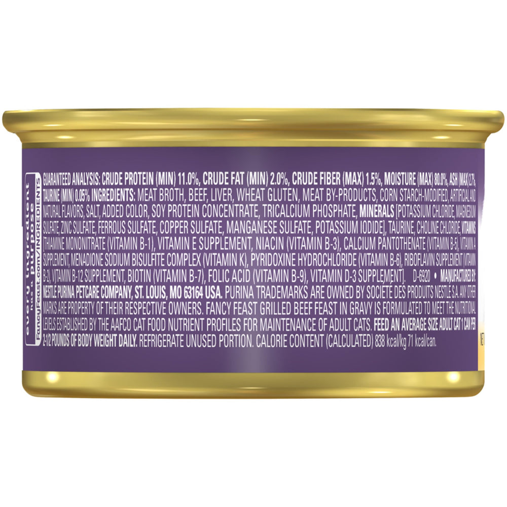 Fancy Feast lot de 24 boîtes idéal pour approvisionnement pratique