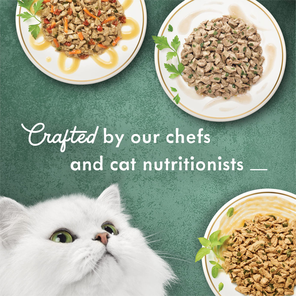 Fancy Feast comparaison de taille de la boîte de 85 g pour portion individuelle