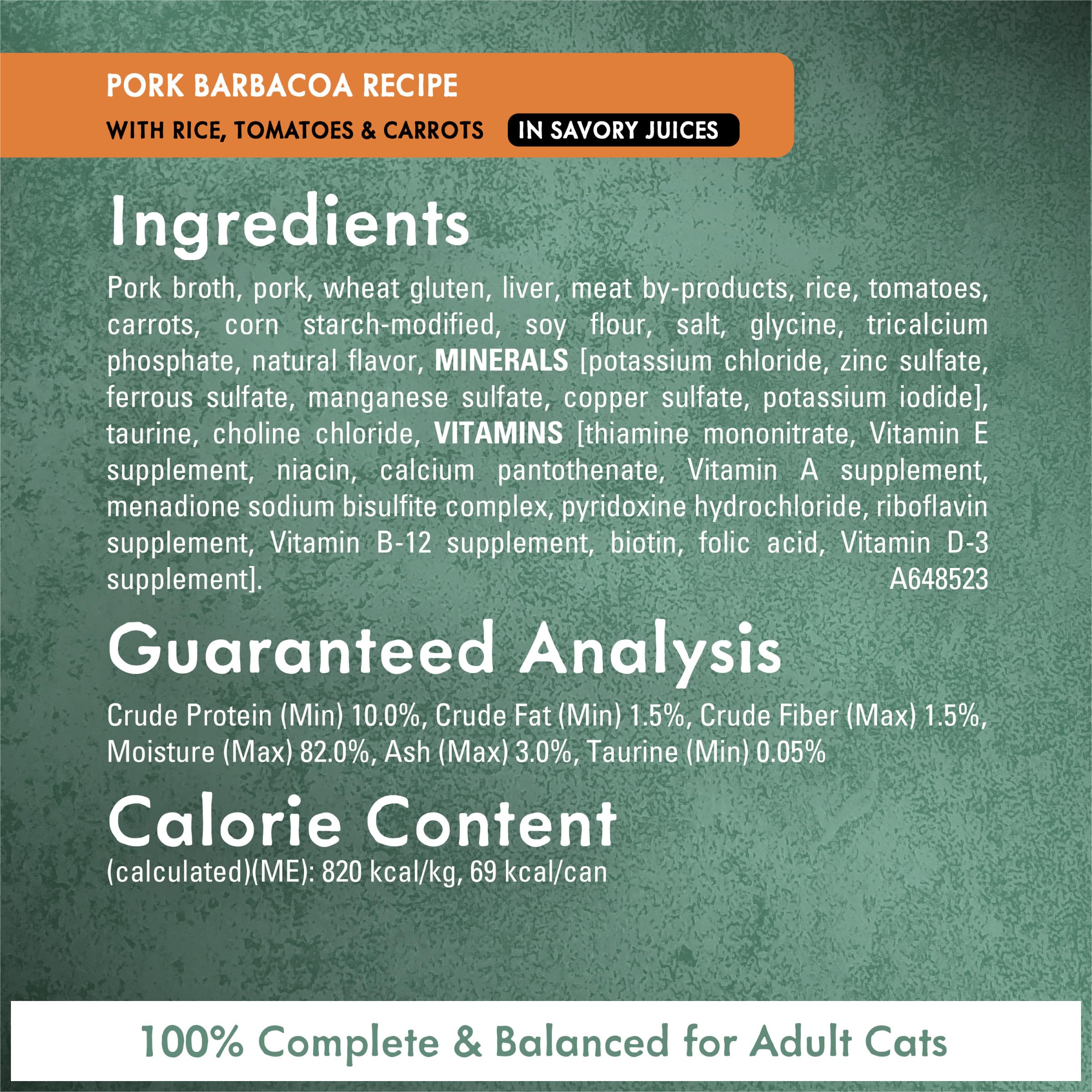 Fancy Feast étiquette nutritionnelle lisible indiquant informations clés et transparence